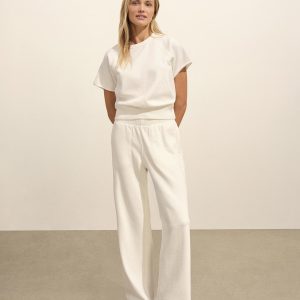 Tropez Terry Cloth Wide Leg Pant